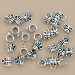 150Pcs Antique Alloy Pendant Clasp Bail Beads Loose Spacer Beads Connectors for DIY Necklace Bracelet Jewellery Making G-126