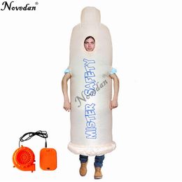 Anime Costumes 2022 Adult Halloween Costume For Men Women Sexy Inflatable Willy Penis Anime Dick Jumpsuit Funny Cosplay Dre191c