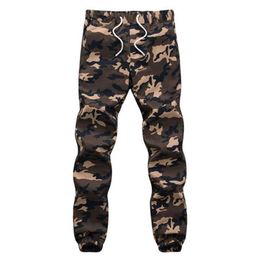 Cotton Mens Jogger Autumn Pencil Harem Pants Men Camouflage Military Pants Loose Comfortable Cargo Trousers Camo Jogge Quality256Z