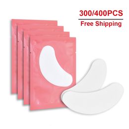 Makeup Tools 300 400pairs Wholesale Hydrogel Gel Eye Patches for Eyelash Extension Tips Stickers Under Pads Application 230701