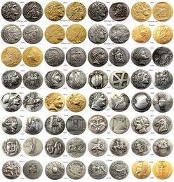 Decorative Objects Figurines Greek And Roman Ancient Mix SilverGold Plated copy coins 230701