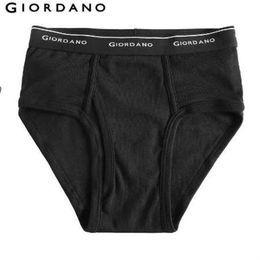 Giordano Männer Unterwäsche Männer Slips Feste Unterwäsche Männer Giordano Ropa Interior Unterwäsche Masculina 6 Pack Herren Slips Hombre268Q