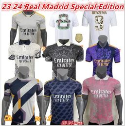 Camiseta 8th Champions Football Jersey 23 24 Special Edition China Dragon Real Madrids t shirt Maillot Benzema Ballon Football Jersey.size S-2XL