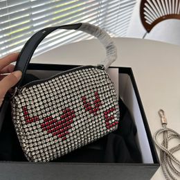 Totes Rhinestone Bags Designer Brand Bag Crossbody Nylon Luxury Handbags Fashion Shoulder High Quality Bag Lady Women Letter Purse Wallet Plain Love