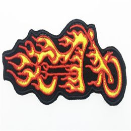 Cheapest Fire Motor Embroidery Iron On Vest Patch Sew On Any Garment Badge Leather Rider Emblem 4 Whole Patch 299B