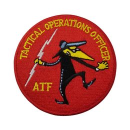 TACTICAL OPERATIONS OFFICER AFF Police Embroidery patch for Clothing Jeans Bag Decoration Iron on Patch 307K