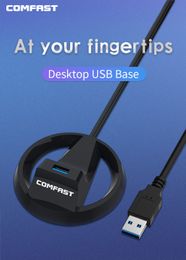 Networking Hubs High Speed USB 3.0 Extension Cable Comfast CF-U316 Base With Booster Repeater Extender for usb wifi adapter 1.5M extension Cable 230701