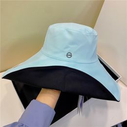 2022 New fashion oversized eaves ice fabric UV sun visor women outdoor sun visor for summer beach UV mask hat tide