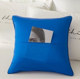 European Luxury Pillowcase Home Multicolor Pillow Case Zipper Pillow Cover Double Face Envelope Bedding Pillow Cover