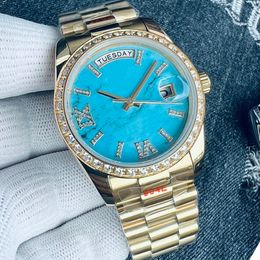 36mm 41mm Classic Men Mens Watch Turquoise Every Dail a discovery Automatic Watches Movement Mechanical Master Rollie Stainless Steel DAY Watch Wristwatch R10