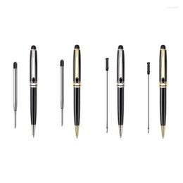 Luxury Retractable Ballpoint Pen Black Ink 0.5mm Point For Men Women Professional Executive Office Creative Present