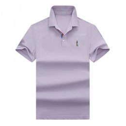 Mens clothes designer cotton polo shirt top short sleeved Shirt solid color american breathable cotton Anti-Shrink Print letter m xxxl business leisure men clothing