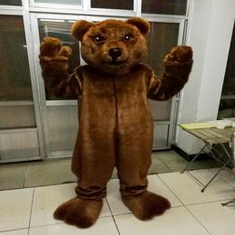 High-quality Real Pictures Brown bear Mascot Costume Mascot Cartoon Character Costume Adult Size 304H