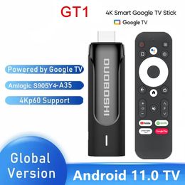 DUOBAOSHI GT1 4K HD Streaming Media Player TV Stick S905Y4 2G 8G WIFI Google Certified BT Remote Smart Android TV Fire Stick