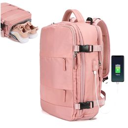 Outdoor Bags 17 Inch USB Gym Bag Dry Wet Backpack Female Girl Backpacks Women Nylon Shoulder Student Schoolbag Laptop School X137A 230630