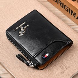 Vintage RFID Blocking Kangaroo robinhood wallet for Men - Anti-Theft Credit Card Holder with Large Capacity