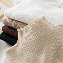 Women's Sweaters Mock Neck Leggings Female Inside Take Autumn And Winter Clothes Fashion Simple Slim Elastic Knitted Top