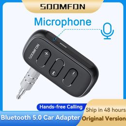 Connectors 3.5mm Jack Aux Bluetooth Adapter Wireless Bluetooth 5.0 Receiver for Speaker Headphone Car Stereo Handsfree Calling Car Kit