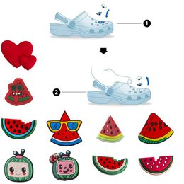 Shoe Parts Accessories Pattern Charms Shoes Slippers Decoration For Cross Watermelon Charm Clog Drop Delivery Otcfp