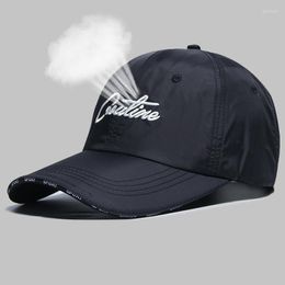 Ball Caps Men And Women Outdoor Watertight Cap Rain Sun Waterproof Quick-Drying Big Head Embroidery Breathable Baseball