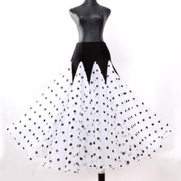 Customise Polka dot ballroom skirt ballroom dance skirts for women spanish skirt waltz dress dress dancing clothes234e