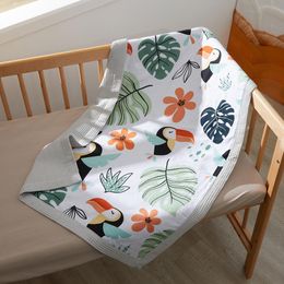 Scrubbers Happyflute Soft Waffle Cotton Digital Baby Blanket 100% Cotton Swaddle Blanket Baby Wrap Newborn Blanket Bedding Stroller Cover