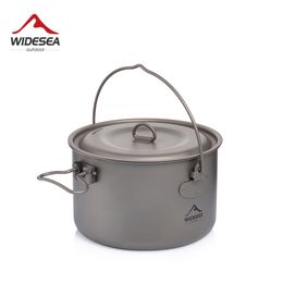 Camp Kitchen Widesea Camping Tableware Cookware set tourism cauldron Outdoor Cooking Pot Picnic Hiking Trekking 230701