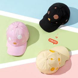 Ball Caps Cute Notch Cheese Baseball Cap Unisex Spring Summer Student Fashion Personality Versatile Sunscreen Adjustable Sun Hat