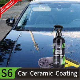 New Nano Ceramic Car Coating Spray Paint Care HGKJ S6 Wax Hydrophobic Scratch Remover High Protection 3 In 1 Car Coating Detailing