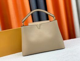 Top quality big size bags CAPUCINES tote women luxury Designer bag genuine Taurillon leather shopping bags fashion handbag mommy classic totes 36cm M42259 M56071