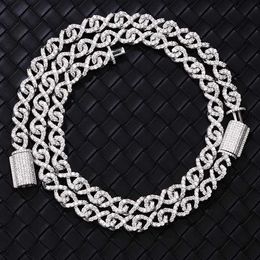 Designer Jewelry Miami Newest Design Men and Women Cuban Link Chain Gold Plated VVS Missanite Necklace for Hip Hop Chain