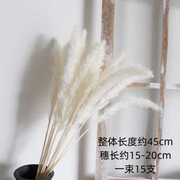 Dried Flowers 15Pcs Natural Flower Grass Bouquet Nordic Home Decor Chic Decoration Wedding Supplies Bouquets Accessories