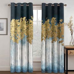 Sheer Curtains Modern Abstract Design Metal Graffiti Two Thin Windows for Living Room Bedroom Home Decor 2 Pieces 230701
