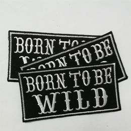 Biker Motorcycles born to be wild Patches Iron On Clothing outlaws badges Clothing appliques anarchy Vest jacket Garment sons of l309R