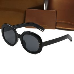 Fashion Women Designer Sunglasses Brand Polarized Oval Men&s Sunglasses Outdoor Beach UV Protection Goggles with Box