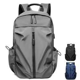 Men's large capacity lightweight waterproof travel backpack Business computer bag leisure simple school bag