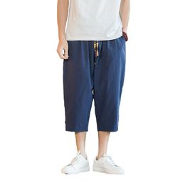 Pants Men Harajuku Harem Pants New Mens Summer Cotton Linen Joggers Pants Male Vintage Chinese Style Sweatpants Fashions