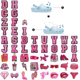Shoe Parts Accessories Pattern Charms Shoes Slippers Decoration For Cross Pink Women Charm Clog Drop Delivery Otzit