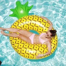 Life Vest Buoy Large Pineapple table Swimming Pool Floaties Swim Ring Adult Float Lifebuoy Pool Toys Adult HKD230703