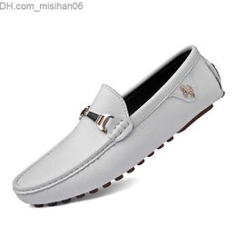 Dress Shoes Dress Shoes White Loafers Men Handmade Leather Black Casual Driving Flats Blue Slip-On Moccasins Boat Plus Size 47 48 Z230705