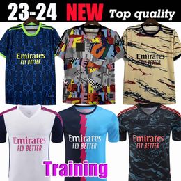 ODEGAARD HAVERTZ RICE SMITH ROWE G.JESUS SAKA soccer jerseys SALIBA 24 Fans version MARTINELLI 2023 2024 football kits shirt Men Kids boys sets youth tops