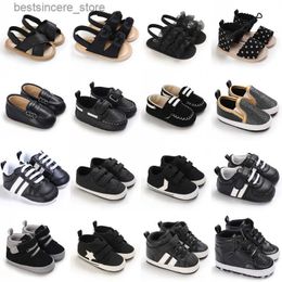 Black Fashion Newborn Casual Cloth Shoes Boys And Girls First Step Walking Shoes Infants Toddlers Children's Non Slip Baby Shoes L230522