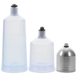 Dinnerware Sets 3 Pcs Airbrush Replacement Pot Glass Bottle Dispensing Bottles Terrarium Containers Major Empty Portion Metal