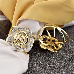 Multi-style Scarf Accessories Woolen Coat Buckle Belt Buckles Version Rose Large Bead Silk Scarf Buckle Ring Square Scarf Clips