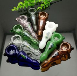 Glass Smoking Pipes Manufacture Hand-blown hookah Bongs Coloured Ear Pipe