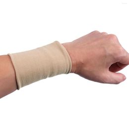 Fingerless Gloves Unisex Compression Wrist Sleeves Forearm Tattoo Cover Up Arthritis Carpal Arm Brace Sports Yoga Sweat Absorb Bracers Wrap