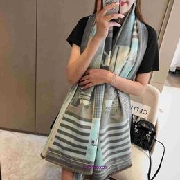 H home Boutique plush scarf on sale Autumn and Winter Korean Versatile Long Thickened Scarf for Women's Simple Warm Imitation Cashmere Square Horse Shawl WQSE