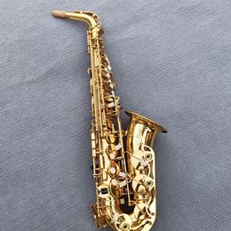 Professional 275 Alto E-flat saxophone Japanese craft made lacquered gold brass with mouthpiece reed alto sax