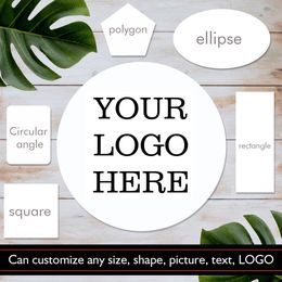 Other Event Party Supplies 100pcs Custom Stickers Labels Personalized Business Product Order P o Text Circle Round Image 230701