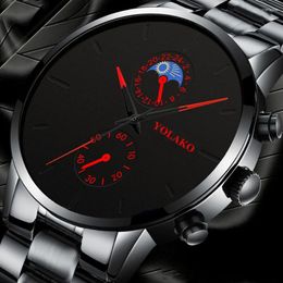 Wristwatches Simple Men's Business Watch Luxury Fashion Stainless Steel With Quartz Designer Woman 2023 Lux